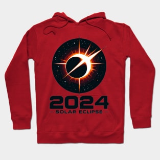 Cosmic Shadow: 2024 Solar Eclipse Spectacle Hoodie